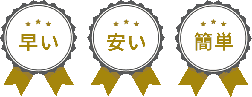 早い安い簡単