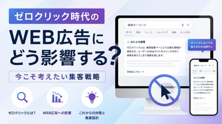 WEB広告にどう影響する？ゼロクリック時代の集客戦略と対策を解説
